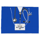 Creative Nurse Graduation Large Gift Bag Groot Cadeauzakje (Achterkant)