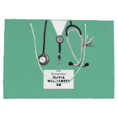 Creative Nurse Graduation Large Gift Bag Groot Cadeauzakje (Achterkant)