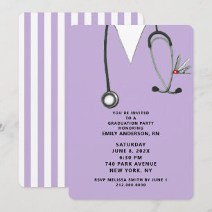 Creative Nurse Graduation Party Kaart