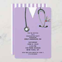 Creative Nurse Graduation Party Kaart