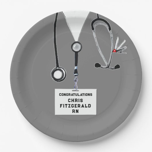 Creative Nurse Graduation Party Papieren Bordje (Voorkant)