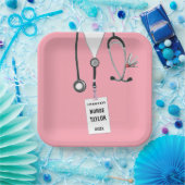 Creative Nurse Graduation Party Roze papieren Bord (Feest)