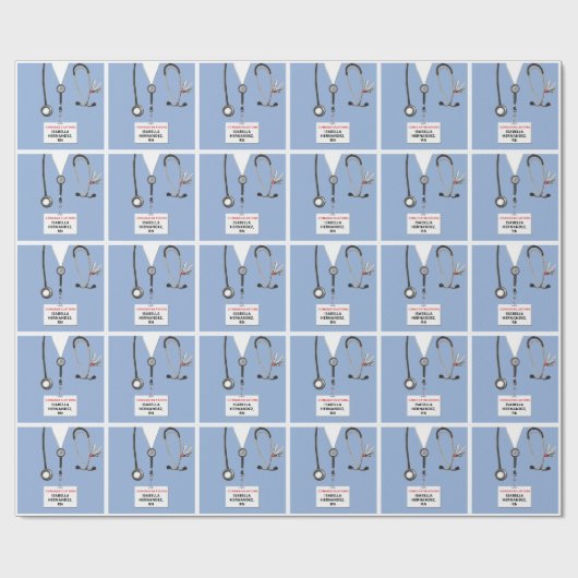 Creative Nursing School Afstudeerder Cadeaupapier (Vlak)