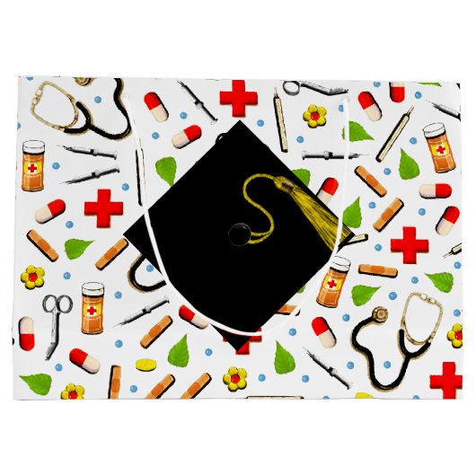 Creative Nursing School Afstudeerder Groot Cadeauzakje (Achterkant)