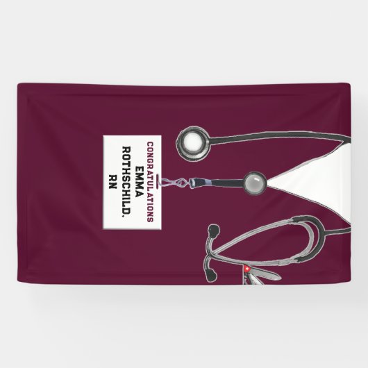 Creative Nursing School Afstuderen Spandoek (Horizontaal)