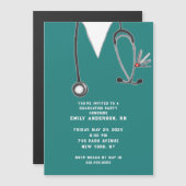 Creative Nursing School Graduation Magnetische Uitnodiging (Voorkant / Achterkant)