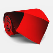 Creative Original Bruin Rood Abstracte Kunst Stropdas (Opgerold)