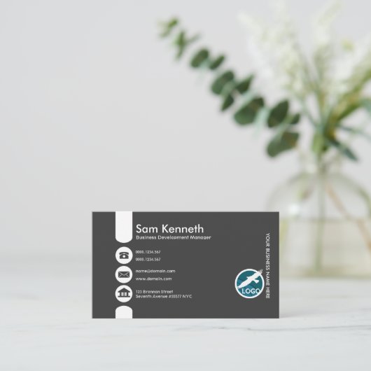 Creative Oversize Buttonnen Business Development M Visitekaartje (Staand voorkant)