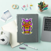 Creative Owl Illustratie Sticker (iPad Cover)