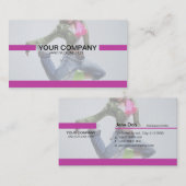 Creative Paars Minimal - Volledig bewerkbaar Visitekaartje (Voorkant / Achterkant)