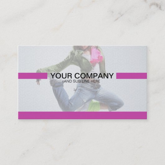 Creative Paars Minimal - Volledig bewerkbaar Visitekaartje (Voorkant)