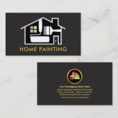 Creative Paint Brush Home Lijst Visitekaartje (Voorkant / Achterkant)