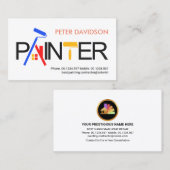 Creative PAINTER Signage Brush Visitekaartje (Voorkant / Achterkant)