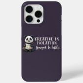 "Creative Panda iPhone 16 Case – Introvert Artist" (Achterkant)