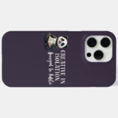 "Creative Panda iPhone 16 Case – Introvert Artist" (Achterkant (horizontaal))