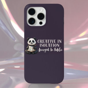 "Creative Panda iPhone 16 Hoesje – Introverte Kuns