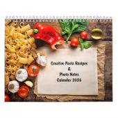 Creative Pasta Recipes & Photo Notes Calendar Kalender (Hoes)