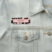 Creative Pastel Blush Pink Magnetic Clothing Naamplaatje (In situ)