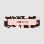 Creative Pastel Blush Pink Magnetic Clothing Naamplaatje (Voorkant)