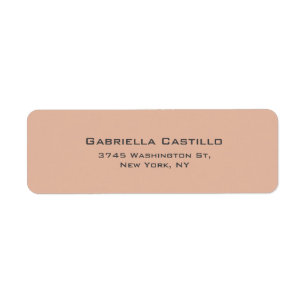 Creative Pastel Color Plain Elegant Simple Etiket
