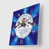 Creative Pastor Appreciation Gifts, Bedankt Vierkante Klok (Hoek)