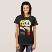 Creative Patchwork Skull Abstract Shapes Artful Gr T-shirt (Voorkant volledig)