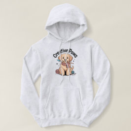 Creative Paws Goud Retriever Hond Kunstenaar Schil Hoodie