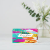 Creative-penseellijnclip Visitekaartje (Staand voorkant)