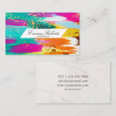 Creative-penseellijnclip Visitekaartje (Voorkant / Achterkant)