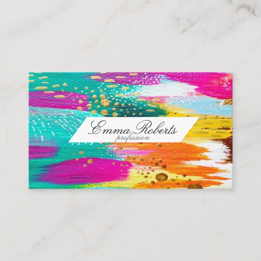 Creative-penseellijnclip Visitekaartje (Voorkant)