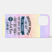 Creative People citeert Word Art Case-Mate iPhone Case (Achterkant (horizontaal))