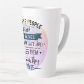 Creative People citeert Word Art Latte Mok (Rechterhoek)