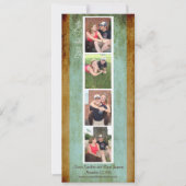 Creative Photo Booth Save the Date (Blue & Brown) (Voorkant)