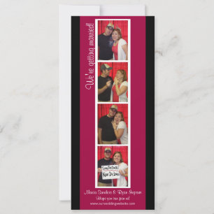 Creative Photo Booth Save the Date (Red & Black)