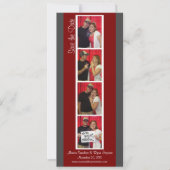 Creative Photo Booth Save the Date (Red & Pewter) (Voorkant)