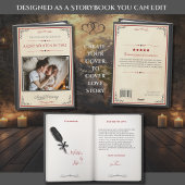 Creative Photo Storybook for Husband Anniversary Kaart