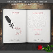 Creative Photo Storybook for Husband Anniversary Kaart