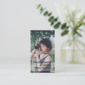 Creative Photography Design Visitekaartje met (Staand voorkant)