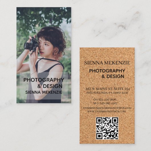Creative Photography Design Visitekaartje met (Voorkant / Achterkant)