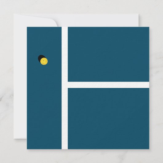 Creative Pickleball Party Kaart (Achterkant)