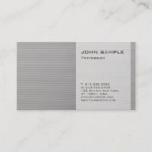 Creative Plain Modern Professional Elegant Grey Visitekaartje (Voorkant)
