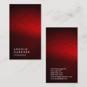 Creative Plain Red Wall Trendy Consultant Visitekaartje (Voorkant / Achterkant)