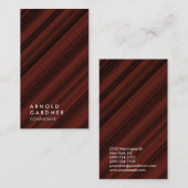 Creative Plain Reddish Brown Trendy Consultant Visitekaartje (Voorkant / Achterkant)