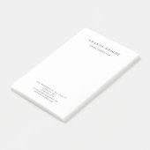 Creative Plain Simple White Attractive Stylish Post-it® Notes (Schuin)