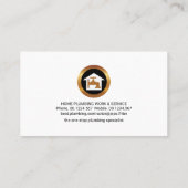 Creative Plumber Faucet Signage Blue Water Visitekaartje (Achterkant)