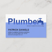 Creative Plumber Faucet Signage Water Pipes Visitekaartje (Voorkant)