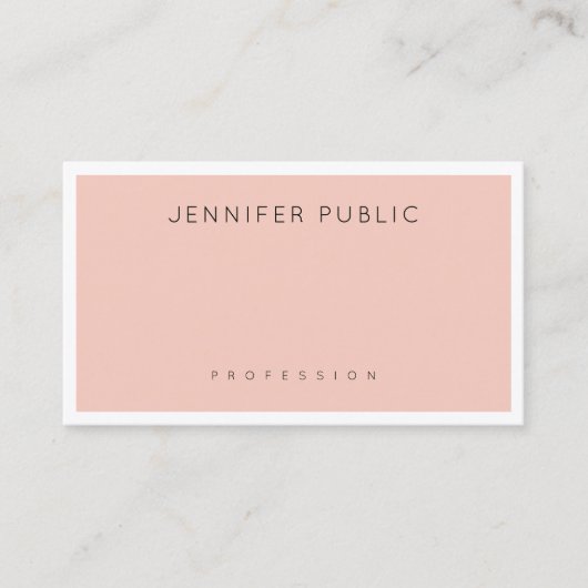 Creative Professional Clean Modern Plain Trendy Visitekaartje (Voorkant)