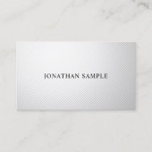 Creative Professional Design Silver Plain Trendy Visitekaartje (Voorkant)