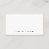 Creative Professional Elegant Simple Plain Trendy Visitekaartje (Voorkant)