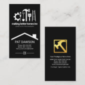 Creative Professional Handyman Tools Rooftop Visitekaartje (Voorkant / Achterkant)